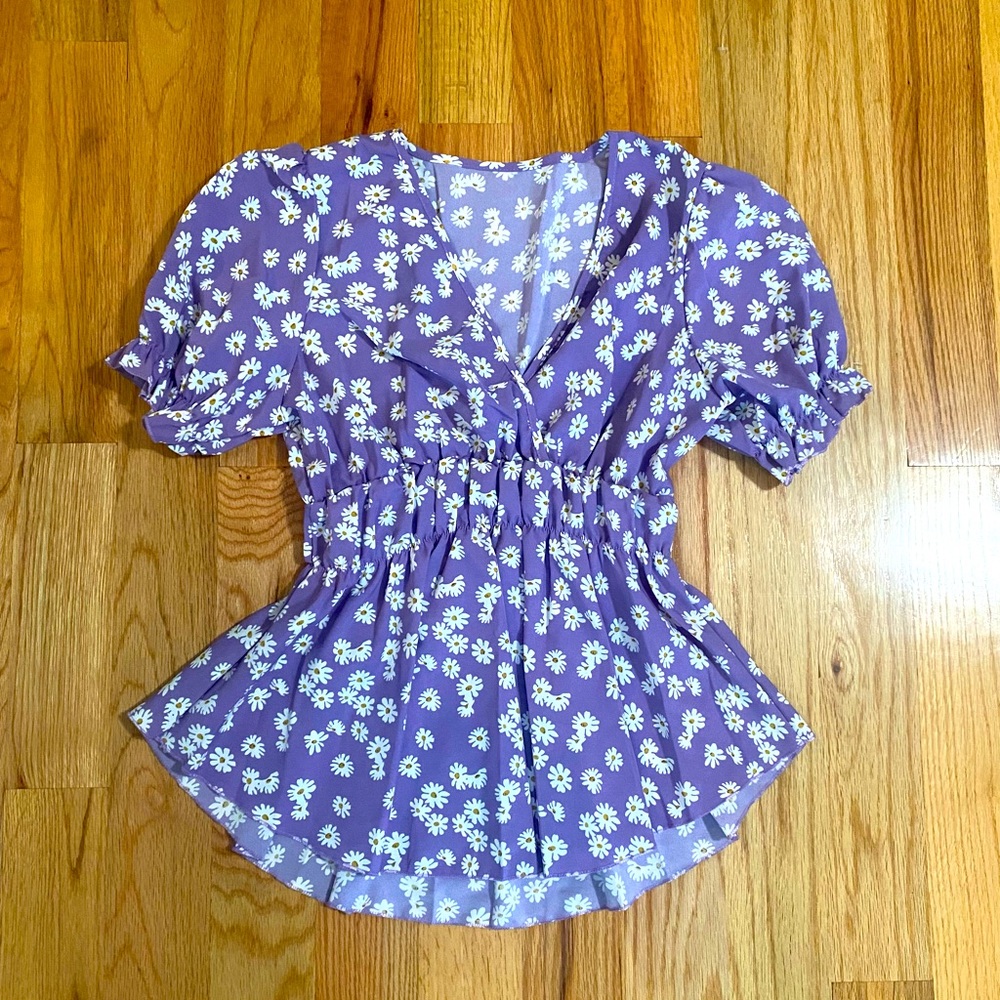 floral blouse
